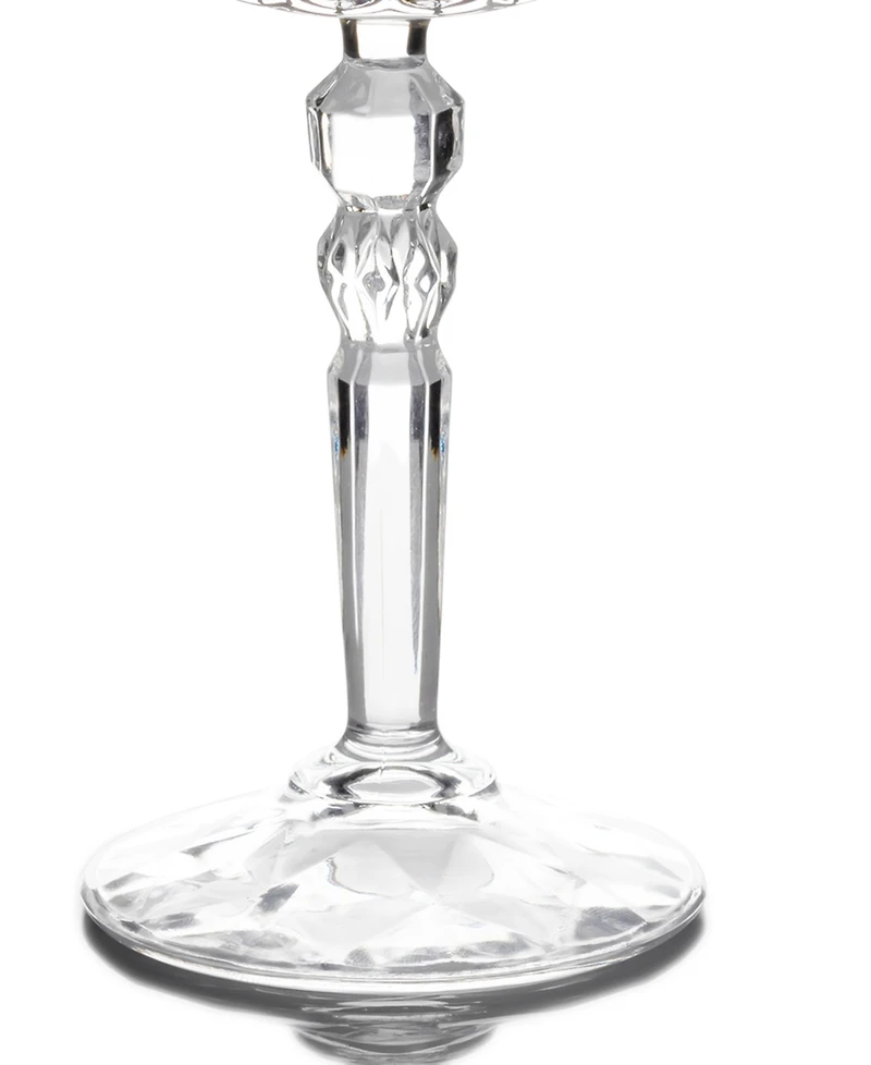Lorren Home Trends Marilyn Gold-Tone White Wine Goblets, Set of 4
