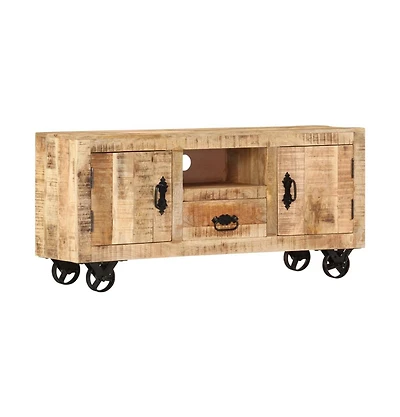 Tv Stand Rough Mango Wood 43.3"x11.8"x19.7"