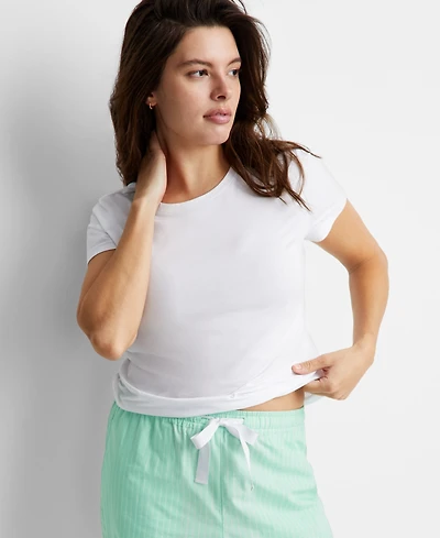 State of Day Women's Cotton Blend Short-Sleeve Sleep Tee Xs-3X