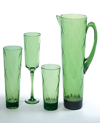 Certified International Green Diamond Acrylic 8-Pc. All-Purpose Goblet Set