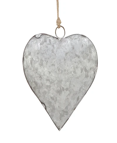 Rosemary Lane Metal Heart Tibetan Inspired Decorative Bell with Hanging Rope, Set Of 3 12", 17", 21"H