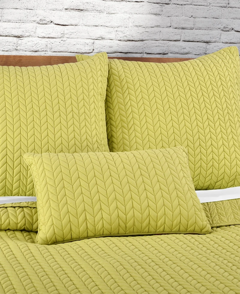 J by Queen Cayman Quilted Decorative Pillow, 12" x 40"