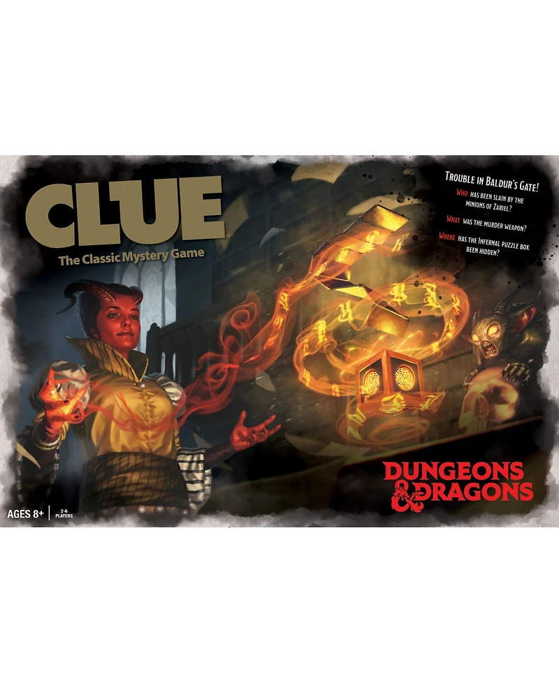 Clue Dungeons Dragons Board Game with Custom Tokens, 31 Pieces