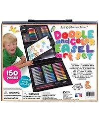 Art 101 Budding Artist Pop-up Easel Doodle Color Art Set, 150 Pieces