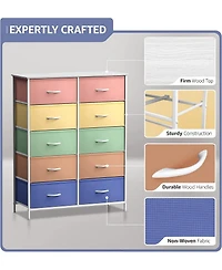 Sorbus 10 Drawers Storage Dresser