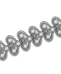 Macy's Cubic Zirconia Leaf Design Bracelet