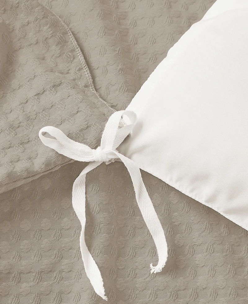 510 Design Mina Waffle Textured 3-Pc. Duvet Cover Set, King/California King