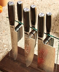 Cuisine::pro Damashiro Emperor Hikari Steel 7 Piece Knife Block Set
