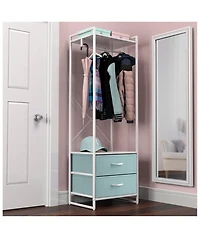 Sorbus Clothing Rack with 2 Drawers