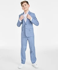 Tommy Hilfiger Big Boys Stretch Sharkskin Machine Washable Suit Pants