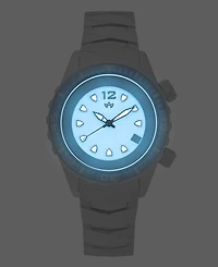 Abingdon Co. Women's Automatic Marina Divers Silver-Tone Titanium Bracelet Watch 40mm