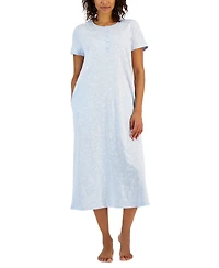 Charter Club Women's Cotton Printed Nightgown, Created for Macy's