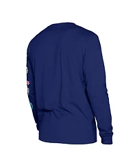 Men's New Era Blue Brooklyn Nets 2023/24 City Edition Long Sleeve T-shirt