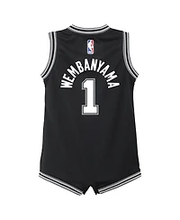 Infant Boys and Girls Nike Victor Wembanyama Black San Antonio Spurs Swingman Player Jersey - Icon Edition