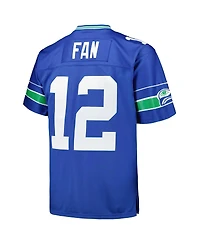 Men's Mitchell & Ness 12th Fan Royal Seattle Seahawks Big Tall Legacy Retired Player Jersey