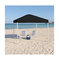 Tamar 8'X8' Weather Resistant, Uv Coated Pop Up Canopy Tent With Reinforced Corners, Height Adjustable Frame And Carry Bag