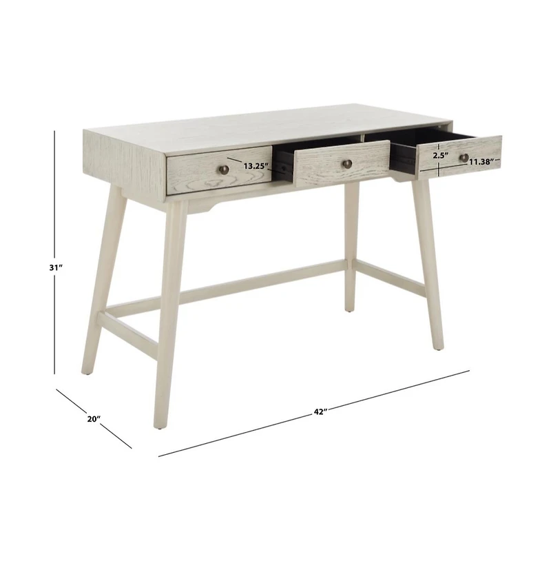 Scully 3 Drawer Desk
