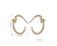 Knot Hoop Earrings