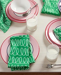 kate spade new york the Loop Cloth Napkins 4 Pack Set, 20" x