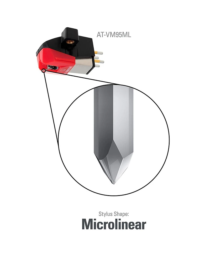 Audio-Technica At-VM95ML Dual Moving Magnet Cartridge