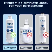 Mist DA97-17376B Samsung Water Filter Replacement for Samsung Water Filter DA97-17376B, Haf-qin Refrigerator Water Filter, Haf-qin/Exp, DA97-08006C, R
