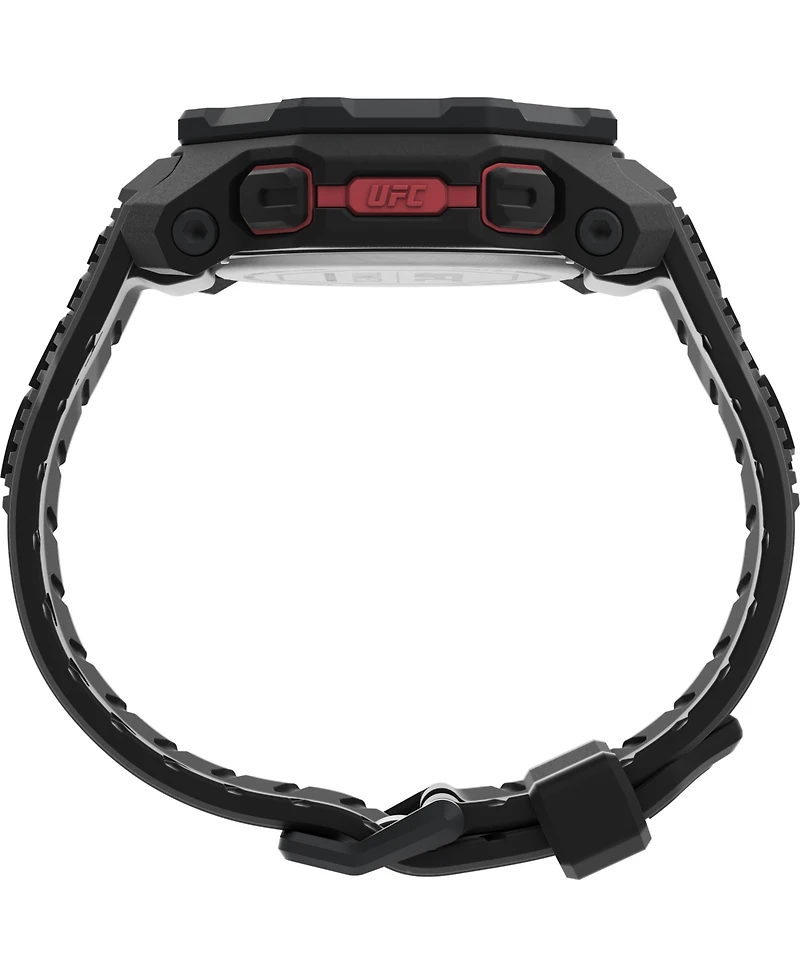 Timex Ufc Men's Knockout Digital Black Polyurethane Watch, 48mm