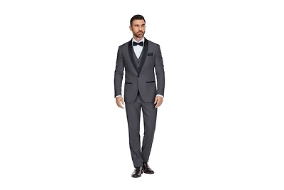 Gino Vitale Men's 3-Piece Slim Fit Shawl Lapel Tuxedo
