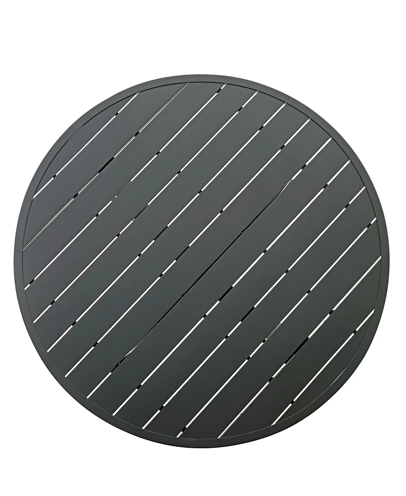 Astaire 48" Round Outdoor Slat Top Coffee Table, Created for Macy's