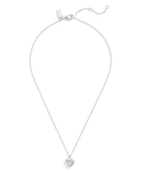 Coach Faux Stone Heart Pendant Necklace