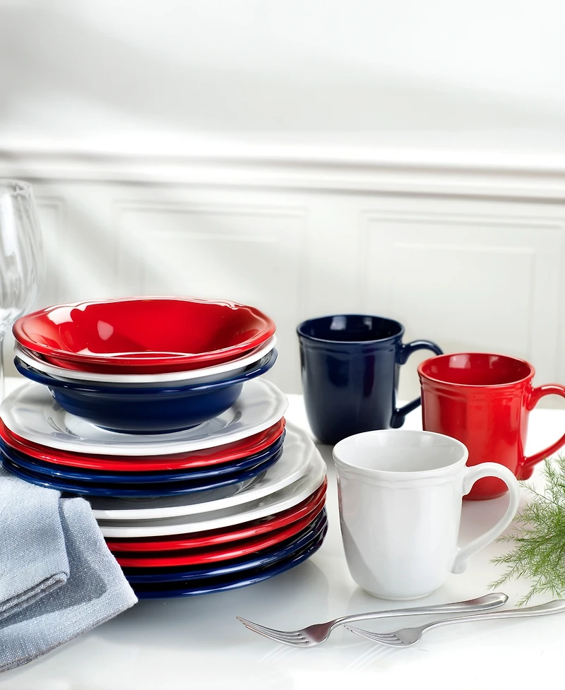 Euro Ceramica Siena 16 Pc. Dinnerware Set, Service for 4