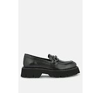 Cheviot Womens Chunky Leather Loafers