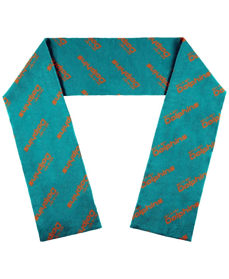 Women's Wear by Erin Andrews Miami Dolphins Team Wordmark Scarf