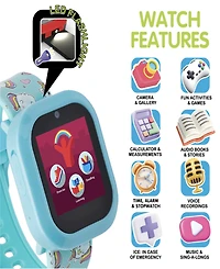 Playzoom V3 Girls Light Blue Silicone Smartwatch 42mm Gift Set