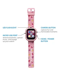 Playzoom V3 Girls Pink Silicone Smartwatch 42mm Gift Set