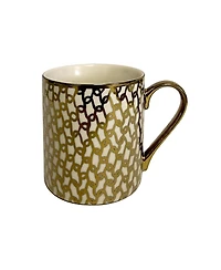 Certified International Mosaic 6-Pc. Gold Plated Mugs