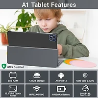Contixo A1 10"Android Tablet With Docking Keyboard - 128GB with 50 Disney E-Books and 30 Video Books