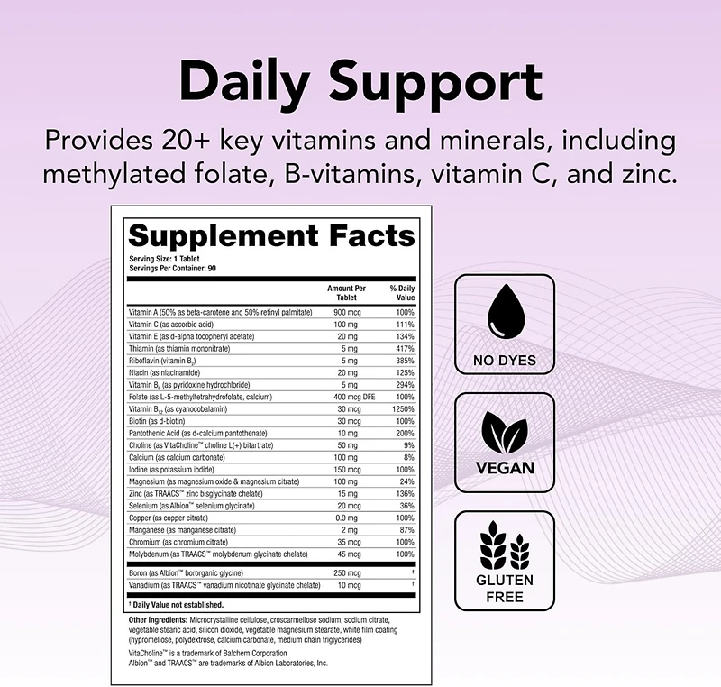 Theralogix Companion Multivitamin & Mineral Supplement for Men & Women 50+ (90 Days)
