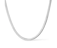 Ana Luisa Herringbone Chain Necklace - Ina Silver