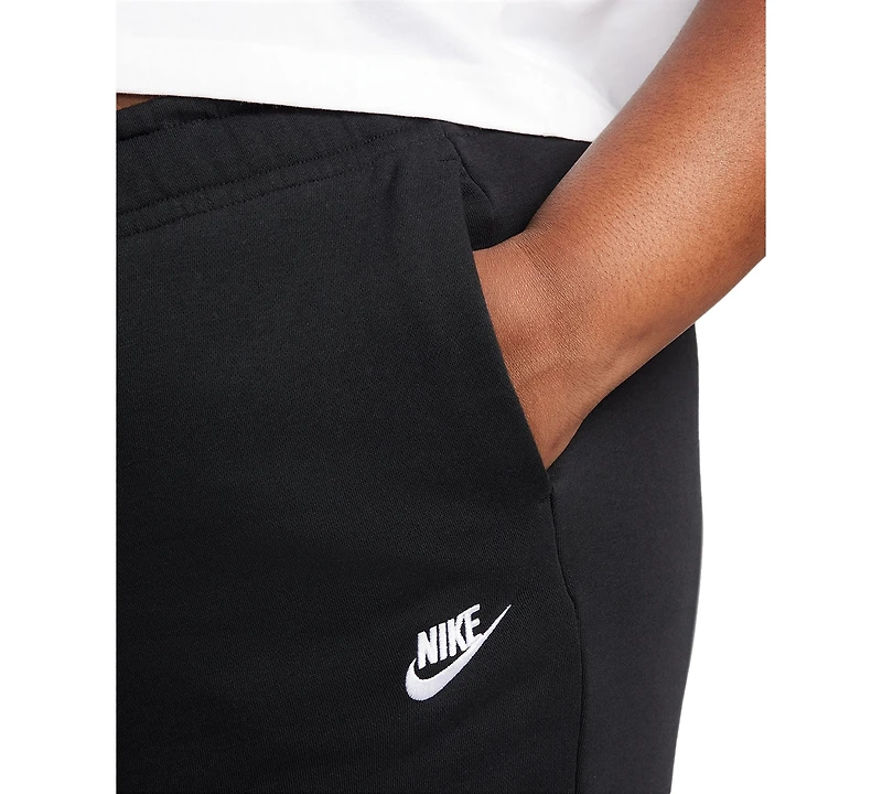 Nike Plus Sportswear Club Fleece Mid-Rise Wide-Leg Sweatpants