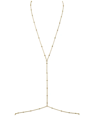 Oma The Label 18k Gold-Plated Dainty Bead Body Chain
