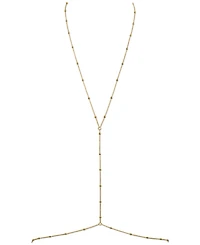 Oma The Label 18k Gold-Plated Dainty Bead Body Chain