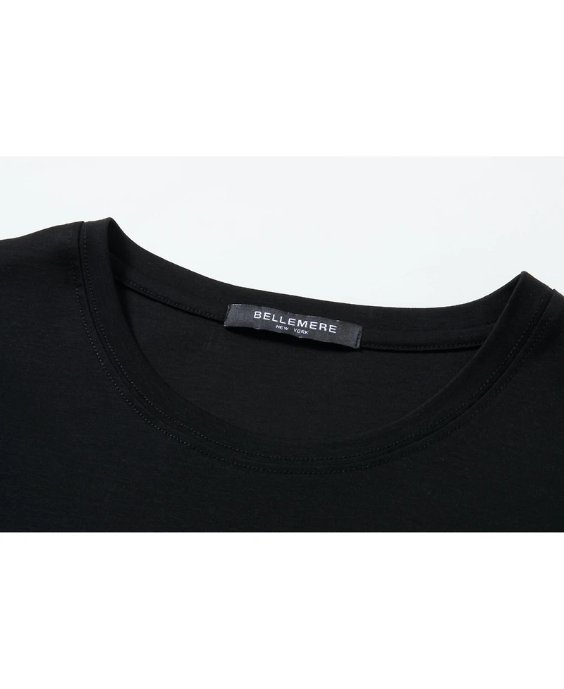Bellemere Men's Grand Crew-Neck Mercerized Cotton T-Shirt