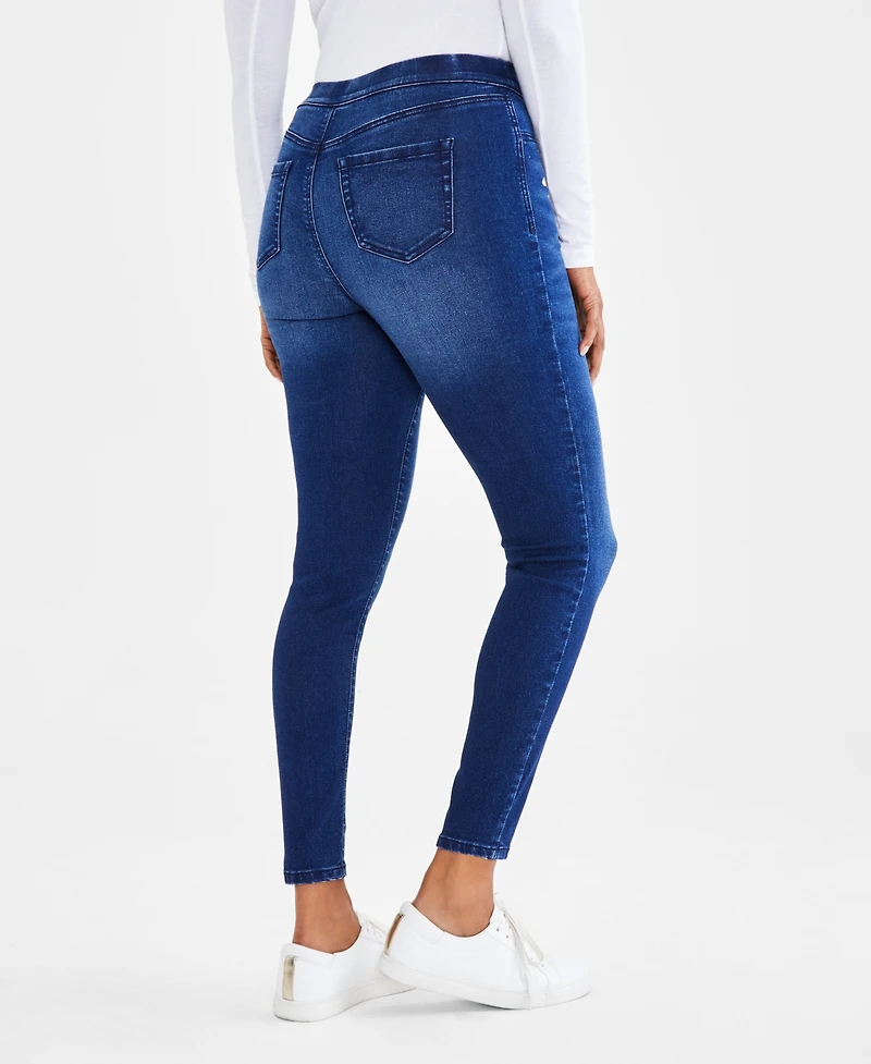 Style & Co Petite Mid-Rise Pull On Jeggings, Created for Macy's