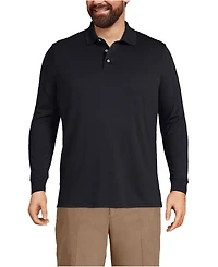 Lands' End Men's Long Sleeve Cotton Supima Polo Shirt