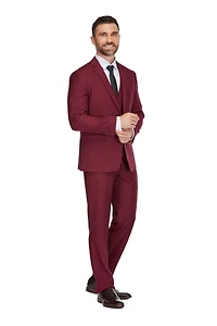 Braveman Men's 3-Piece Premium Vested Slim Fit Suit