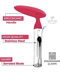 Zulay Kitchen Durable Stainless Steel Premium Apple Corer Remover