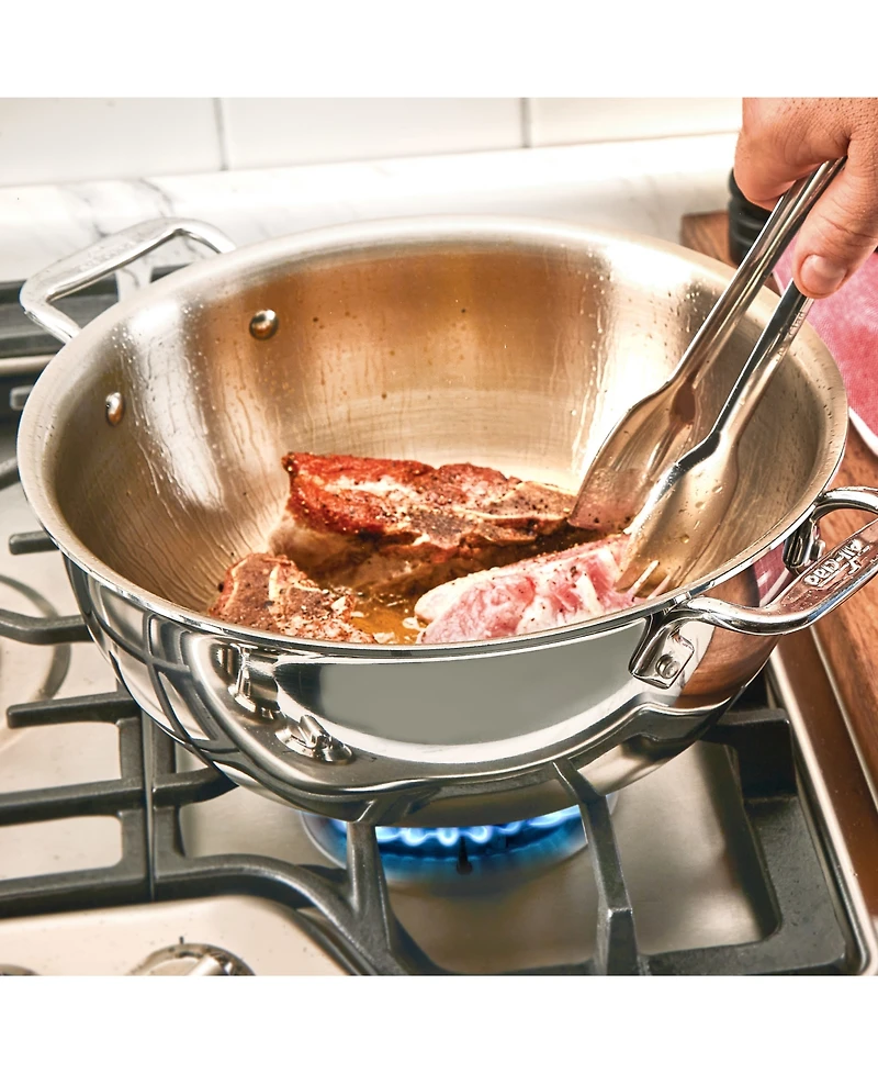 All-Clad Stainless Steel Cook and Serve Kitchen Utensil Crock Set, 6 Piece
