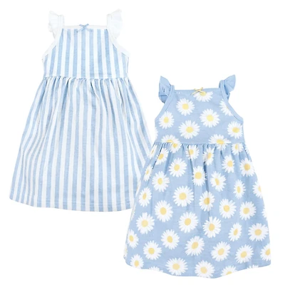 Hudson Baby Baby Girls Hudson Sleeveless Dress Set 2-Pack