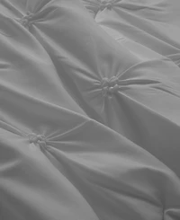 Unikome 3 Piece Pinch Pleated Down Alternative Comforter Set