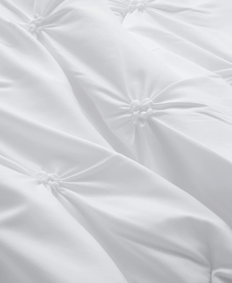 Unikome 3 Piece Pinch Pleated Down Alternative Comforter Set, Full/Queen